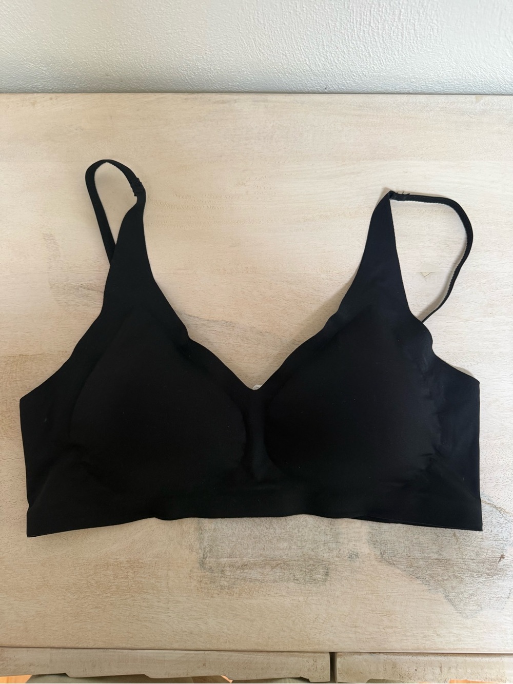 SHEIN Black Seamless Wireless Bra